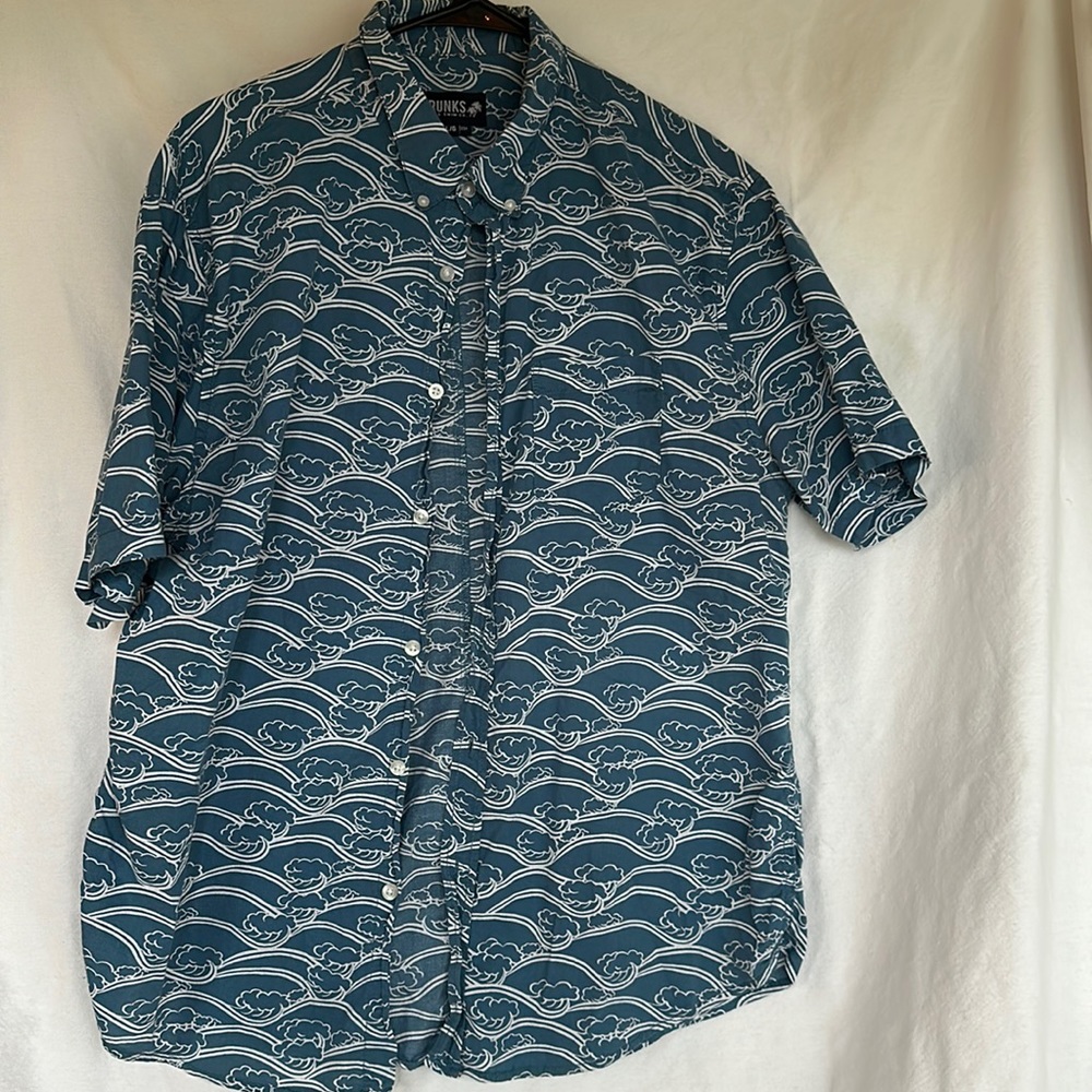 trunks mens button up tee